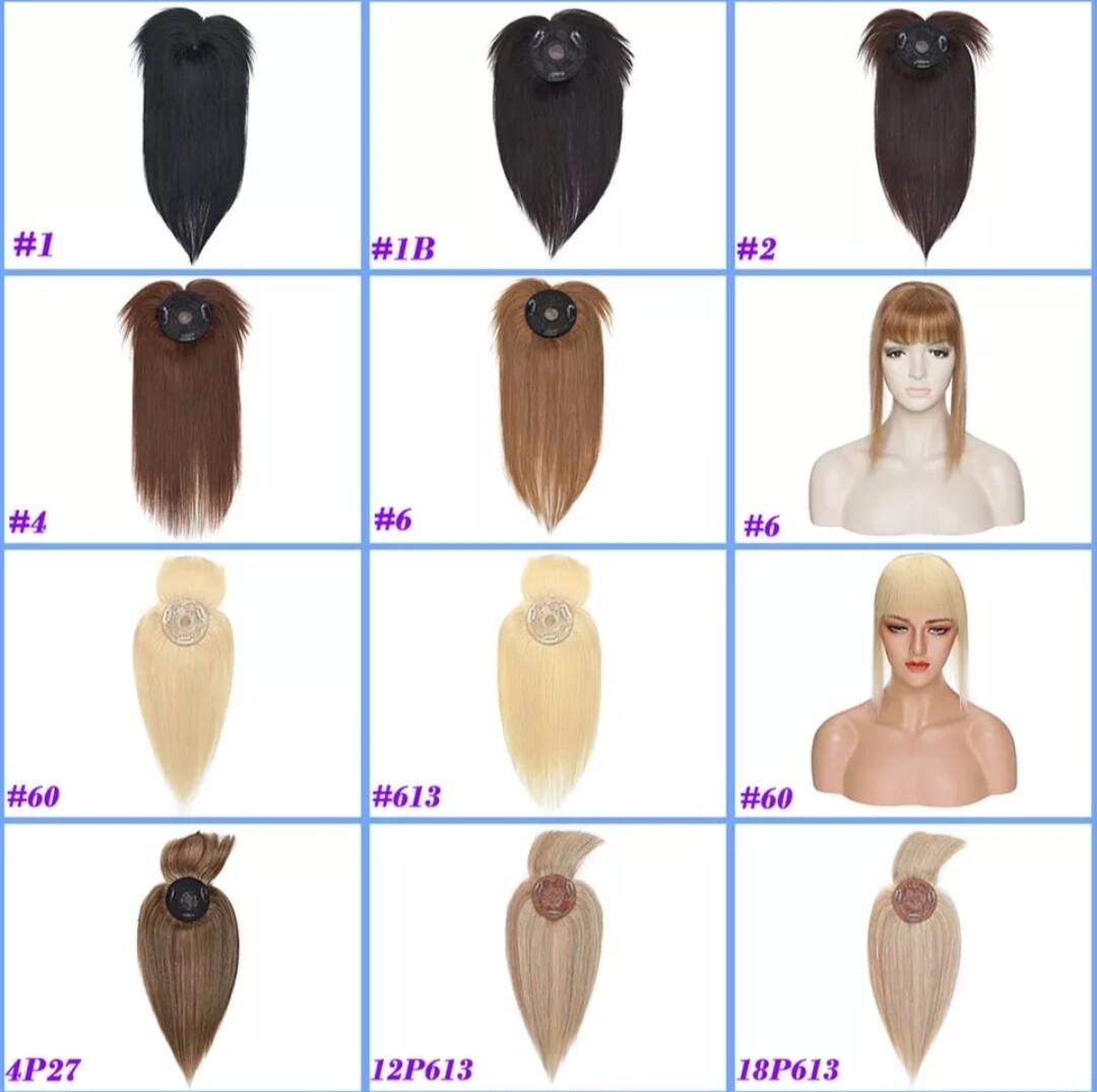 HUMAN HAIR TOPPER Fringe | PU Base 8.5x8.5cm