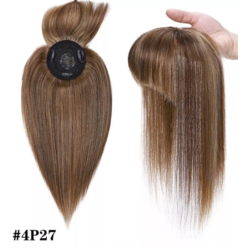 HUMAN HAIR TOPPER Fringe | PU Base 8.5x8.5cm