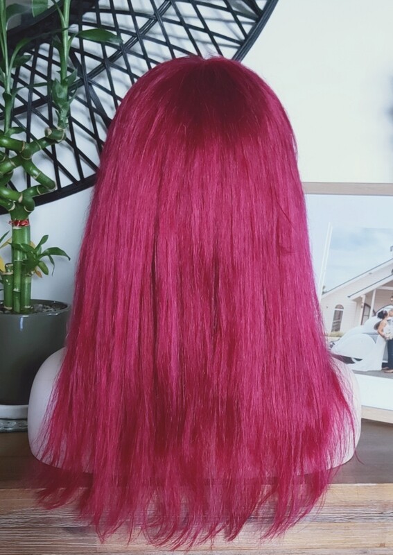 Jade Wig | Cherry Pink Human Hair