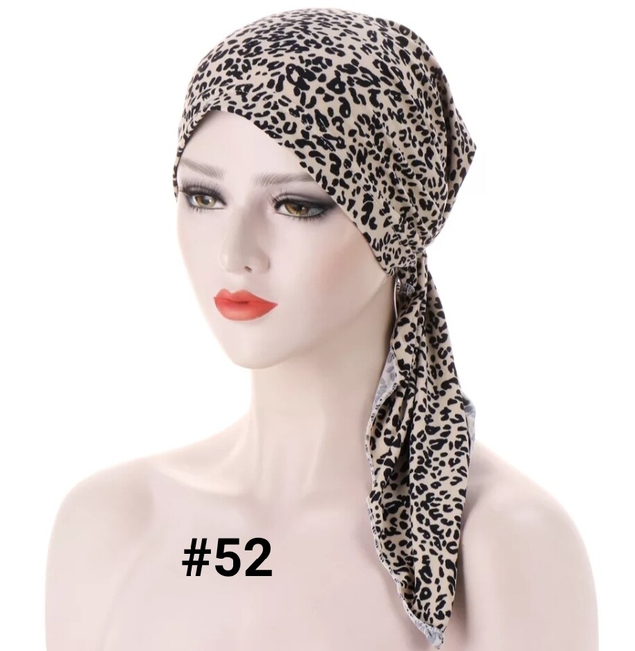 TIE BACK PRINTED TURBAN