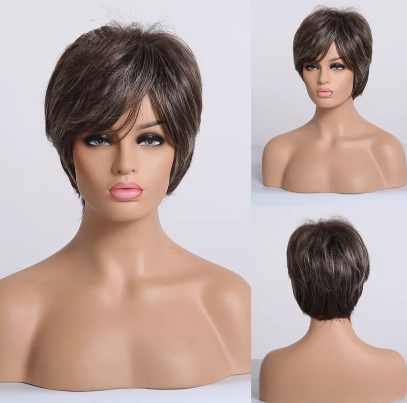 Betty Wig | Ash Brown Human Hair Blend