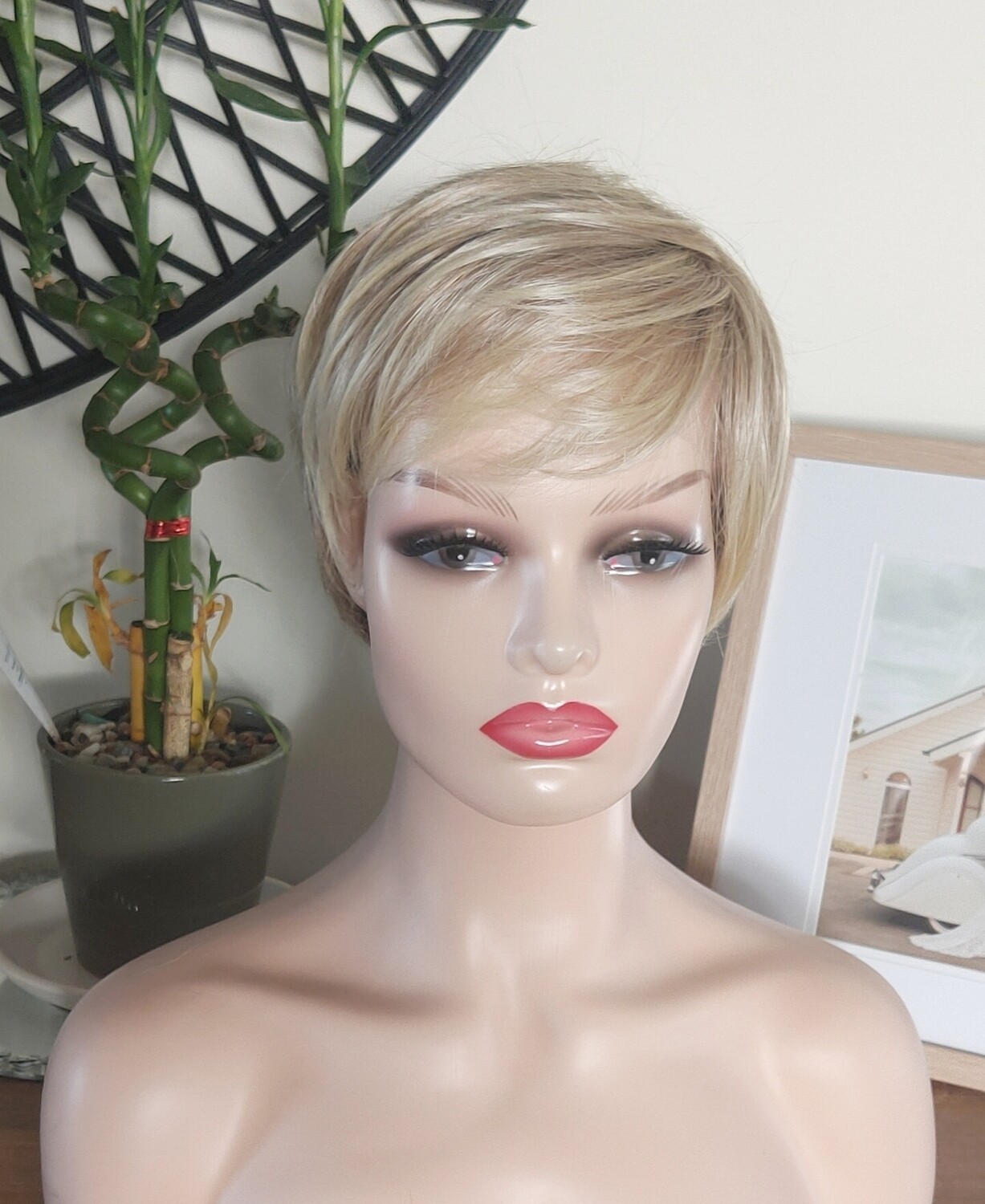 Fran Wig | Light Blonde Ombre Human Hair Blend Lace Front