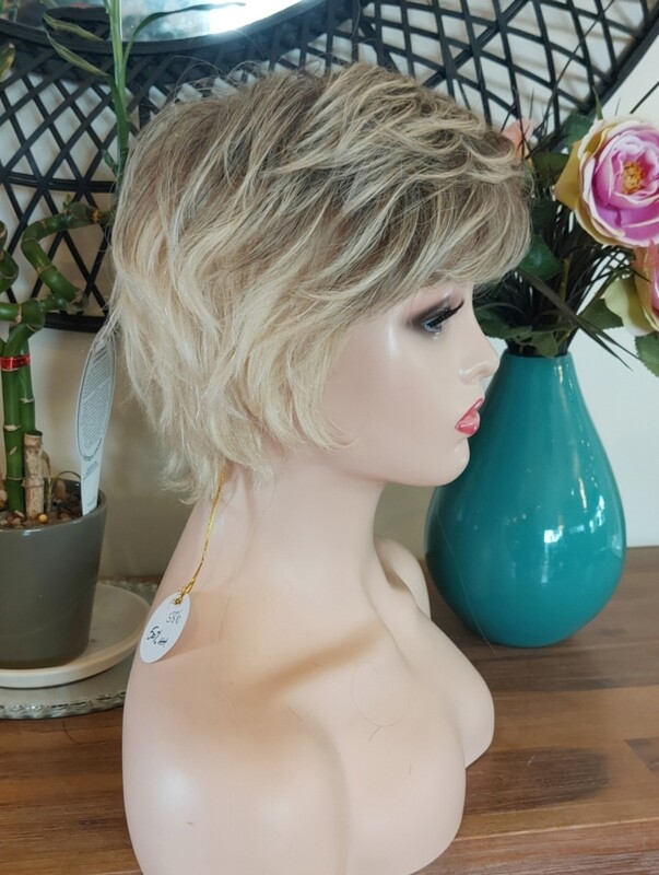 Flora Wig | Ash Blonde Grey Mix Human Hair Blend
