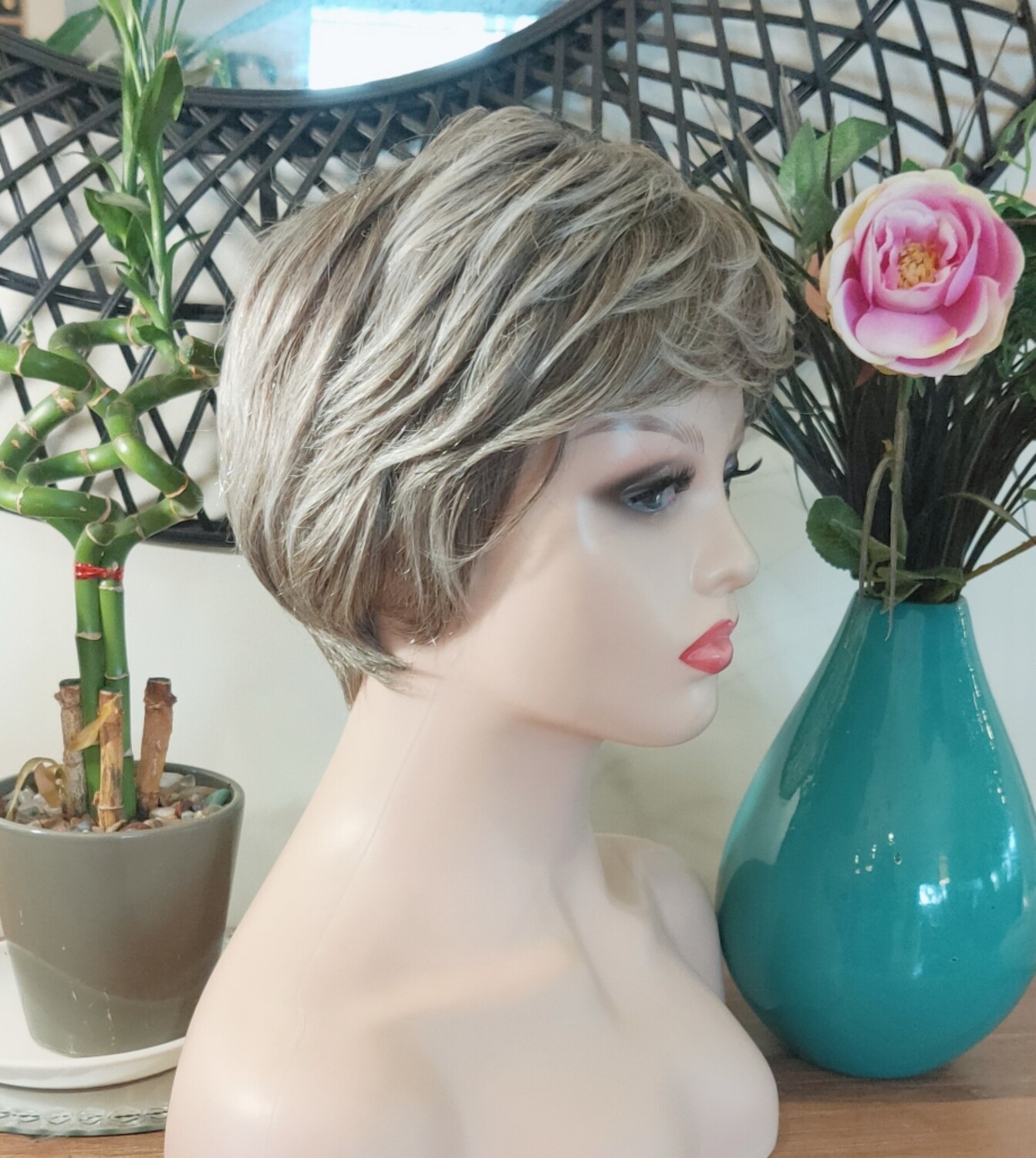 Pat Wig | Soft Pewter Human Hair Blend
