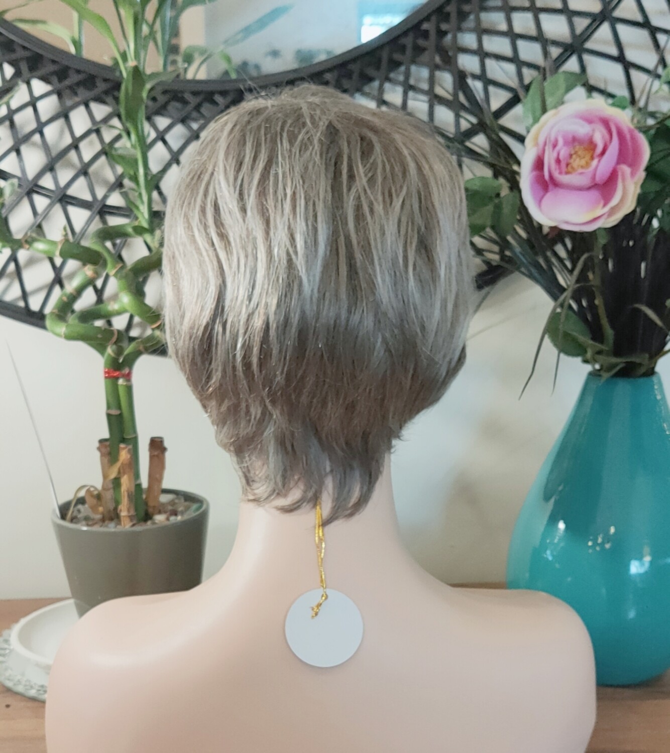 Pat Wig | Soft Pewter Human Hair Blend