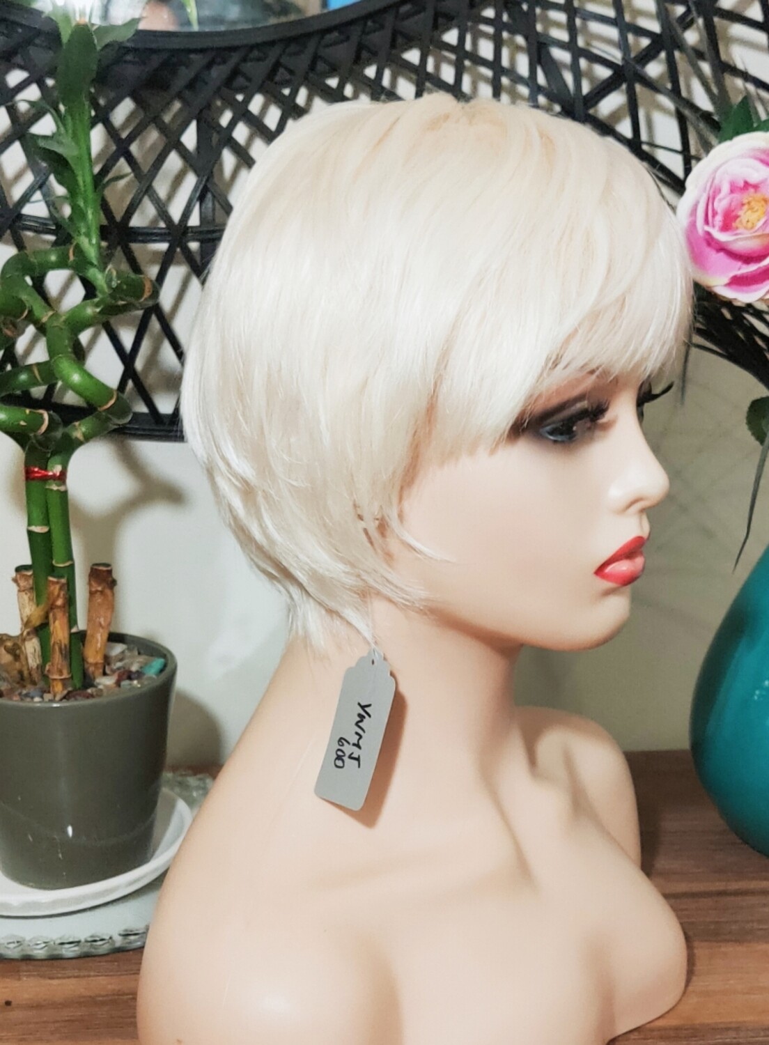 Gemma Wig | Platinum Blonde Human Hair Blend