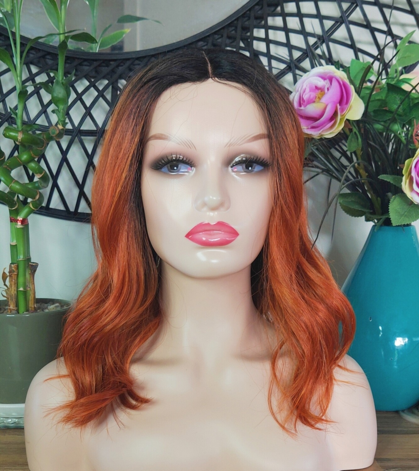 Kehlani Wig | Ginger Orange Ombre Lace Part