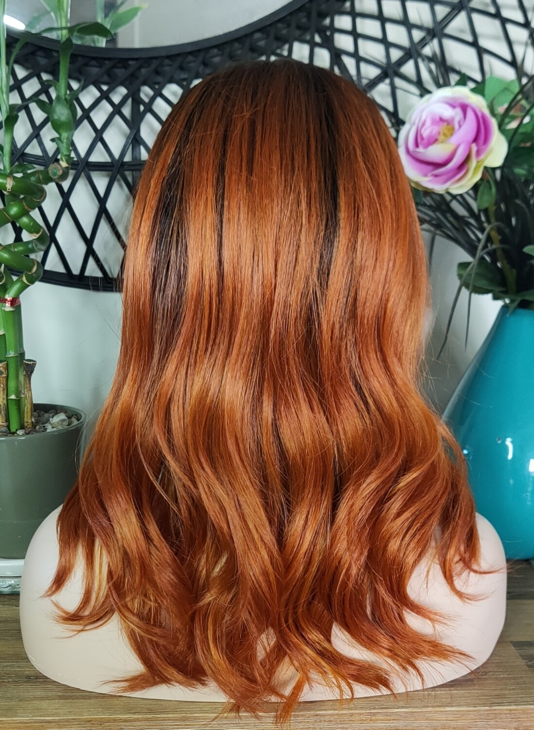 Kehlani Wig | Ginger Orange Ombre Lace Part
