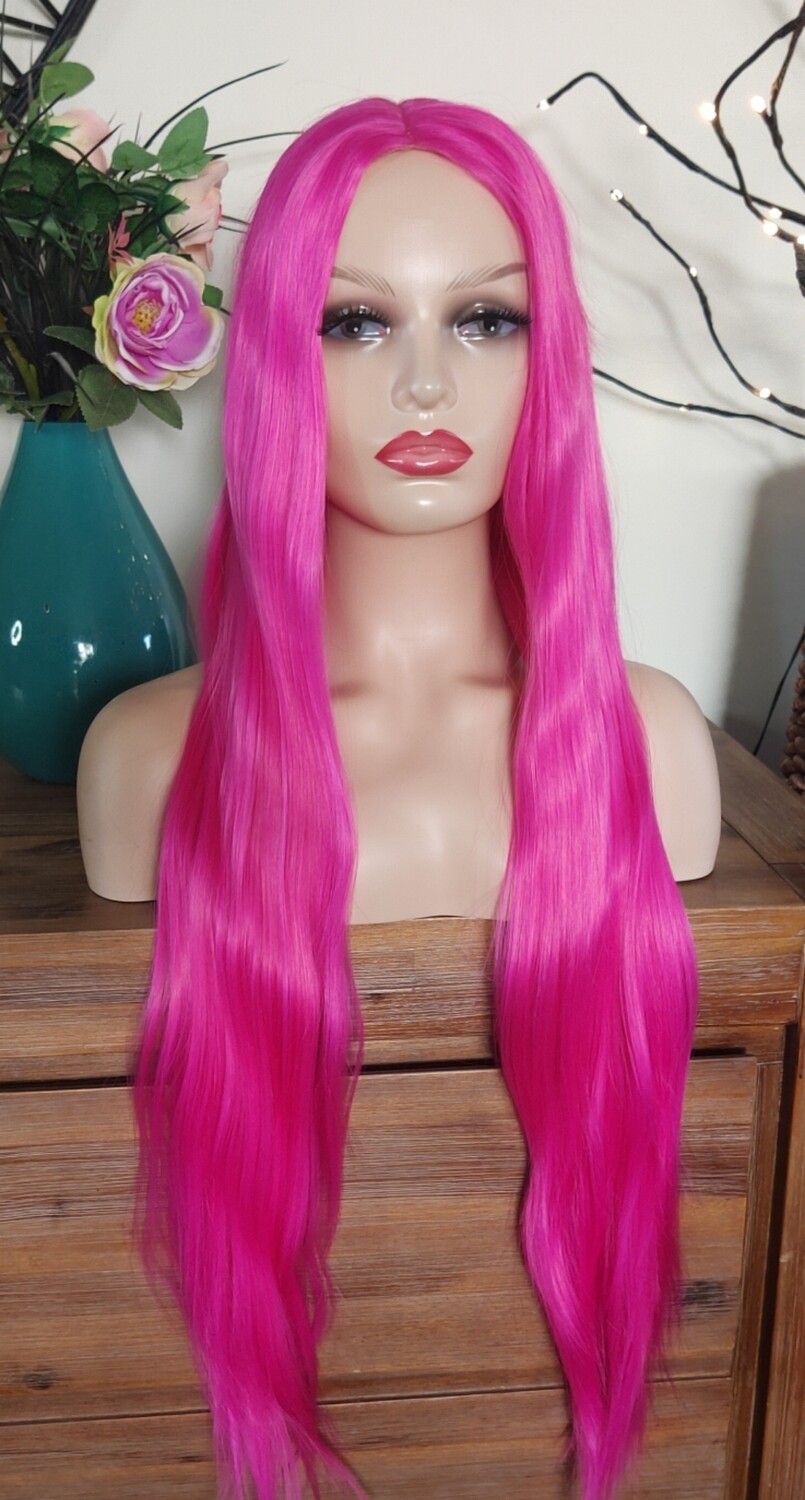 Cosplay Wig | Hot Pink Lace Front
