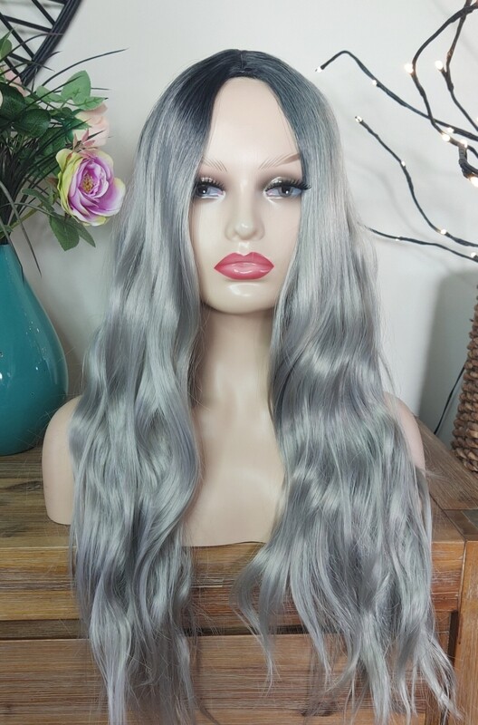 Cosplay Wig | Silver Grey Ombre