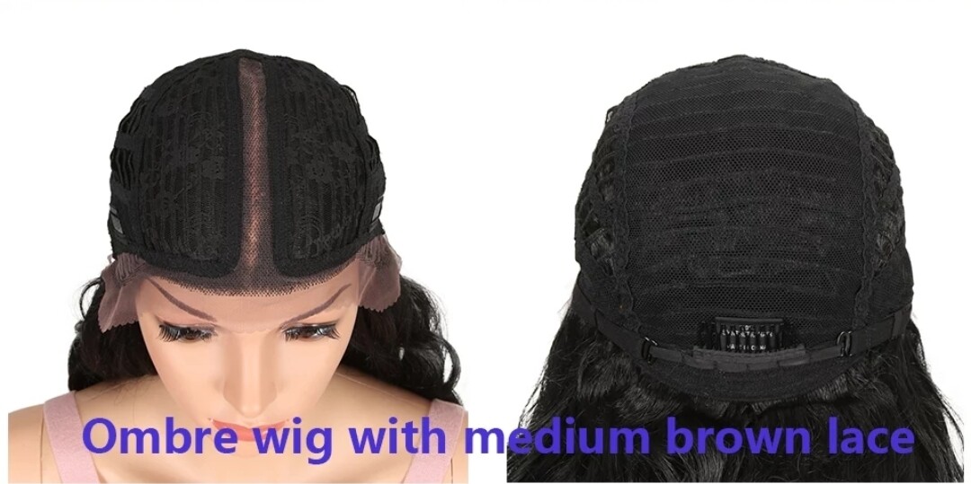 Jeanie Wig | Wine Red Dark Streaks Lace Front 
