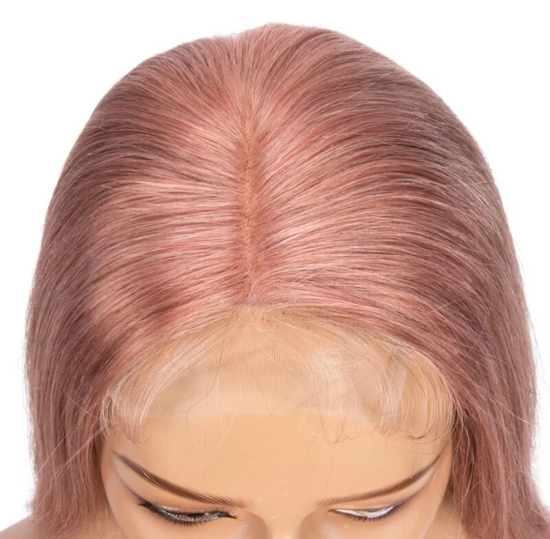 Charmaine Wig | Soft Pink Human Hair Lace Front 