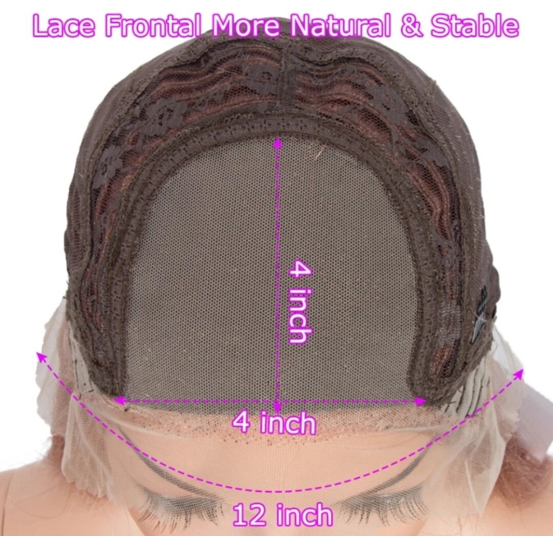 Ranita Wig | Orange Human Hair Lace Closure