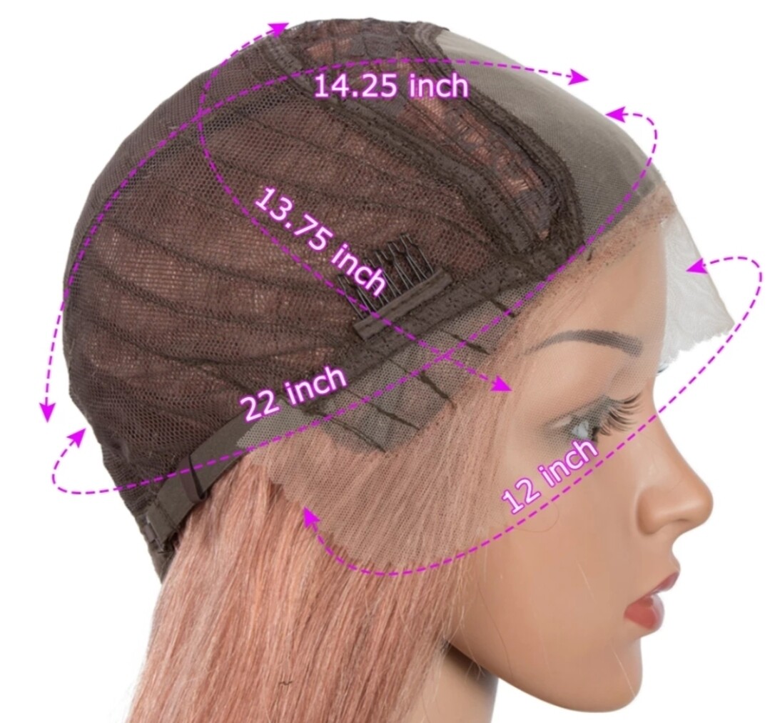 Ranita Wig | Orange Human Hair Lace Closure