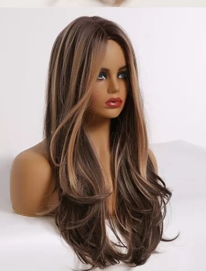 Eloise Wig | Dark Brown with Caramel Highlights 