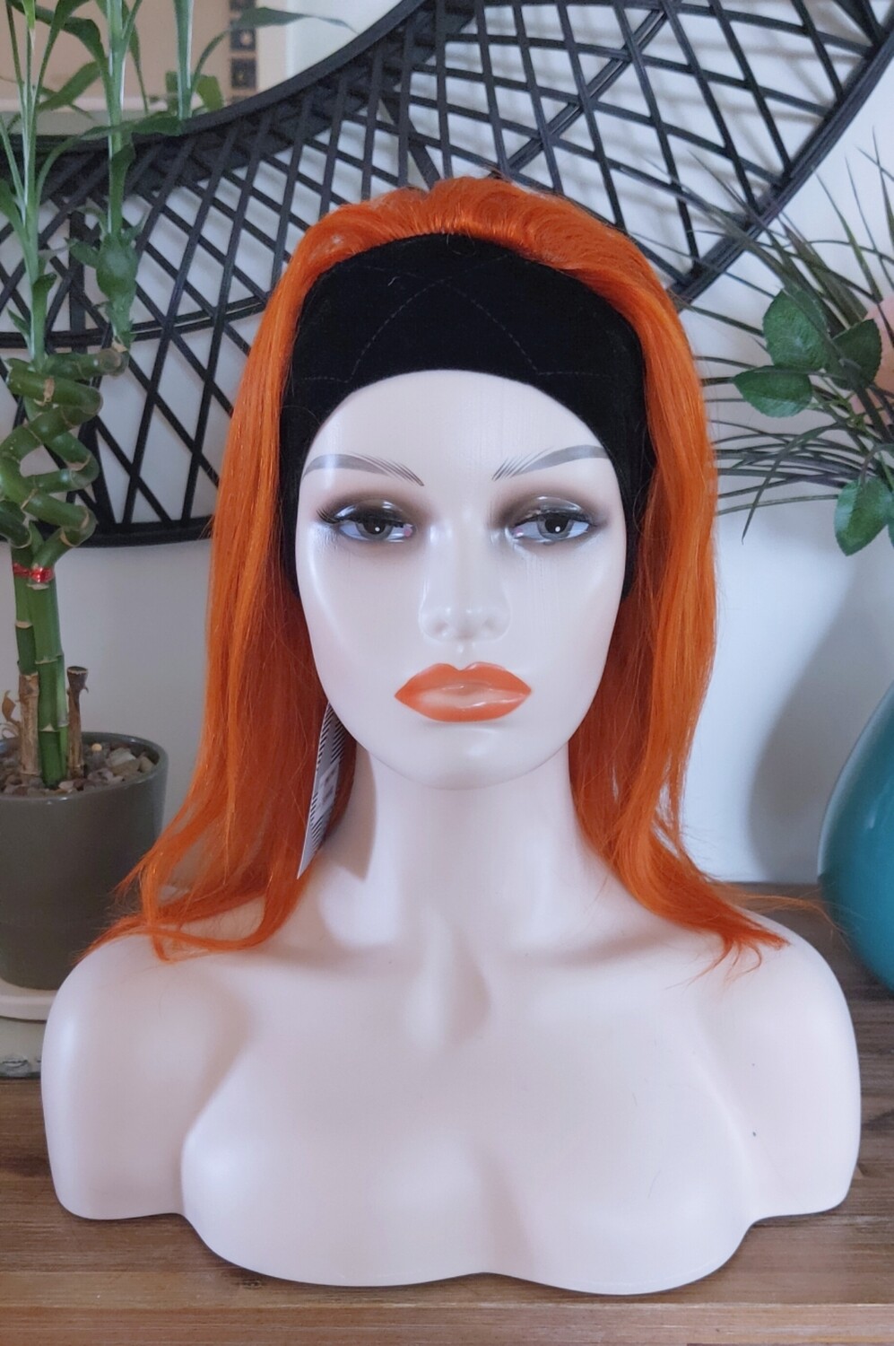 Carla - Headband Wig - Orange Remy Hair