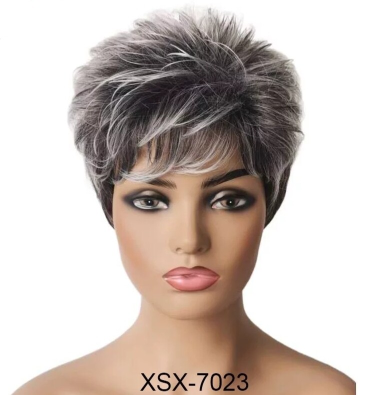 Penelope Wig | Salt and Pepper Human Hair Blend
