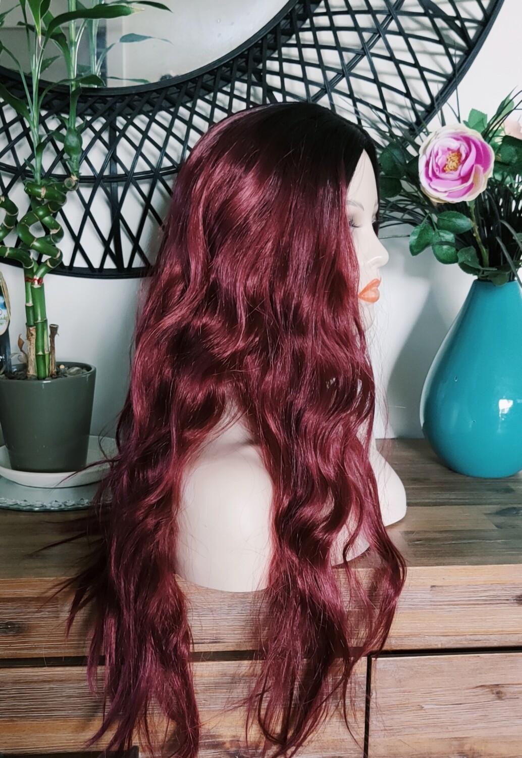 Cosplay Wig | Wine Red Ombre