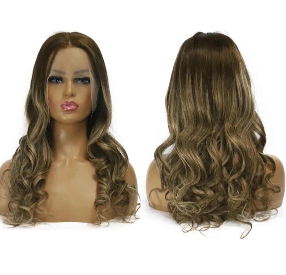 Chaya - Wig - Light Brown with Blonde Highlights Remy Hair