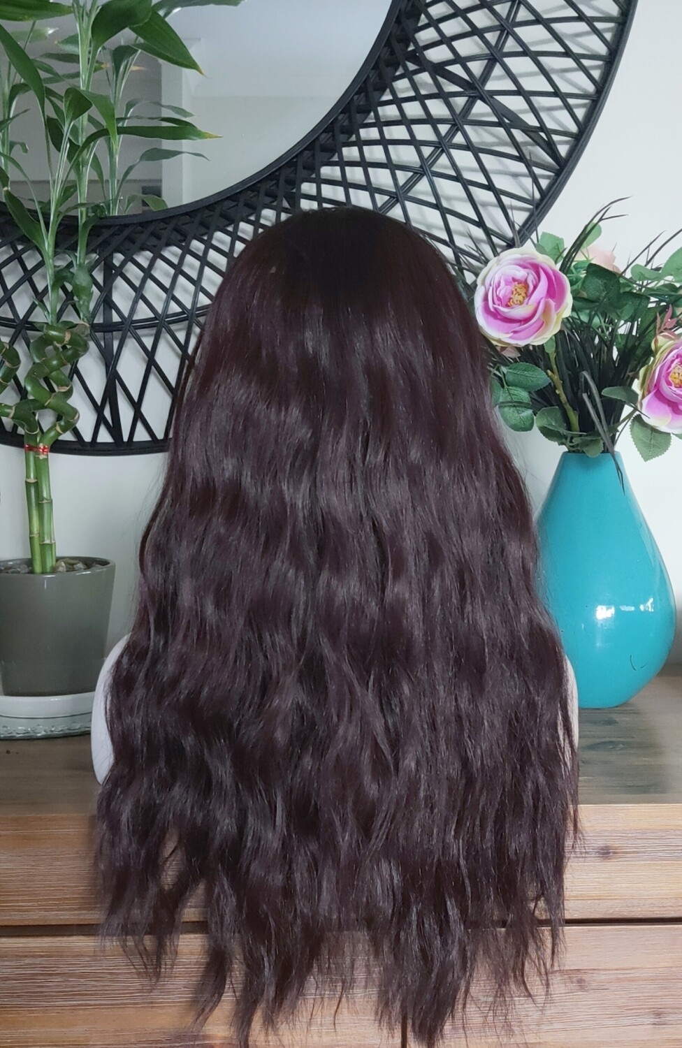 Eva Wig | Dark Wine Free Part Lace Front 