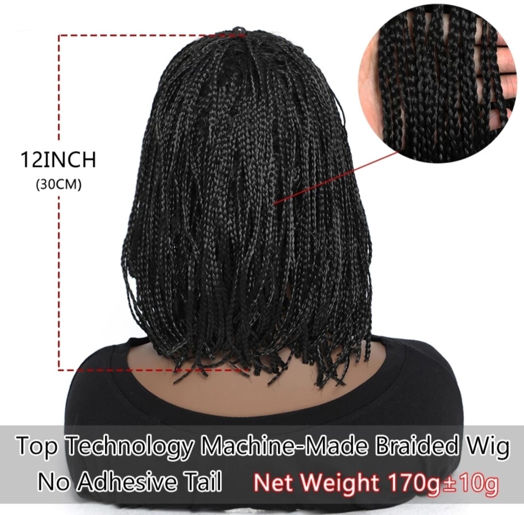 Taylah Wig | Natural Black Box Braids