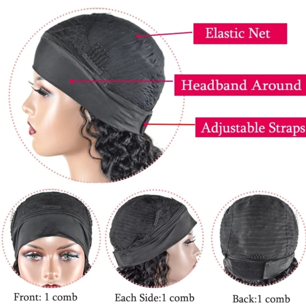 Victorya Headband Wig | Natural Black Human Hair
