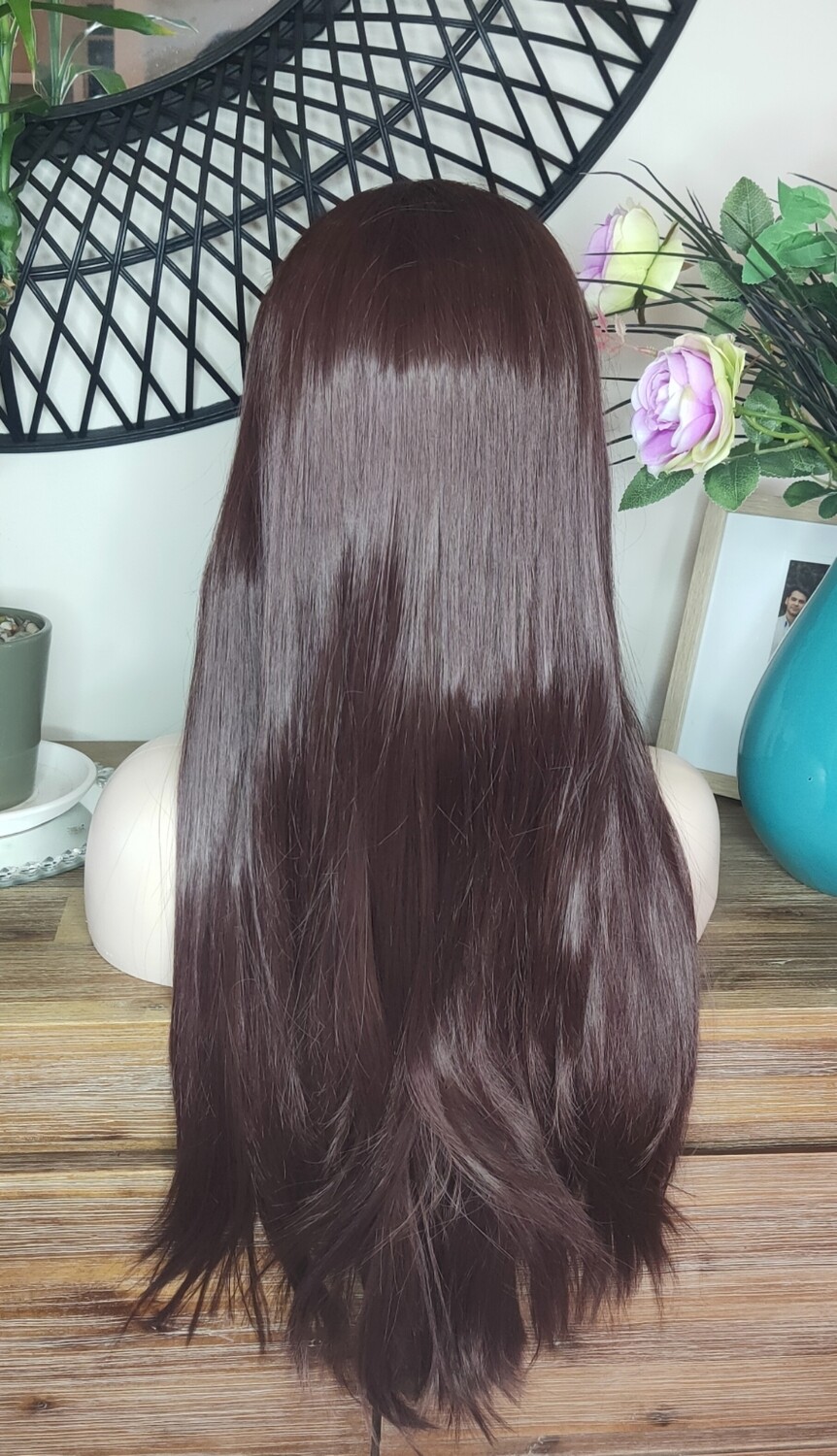 Adeline Wig | Dark Auburn Free Part Lace Front