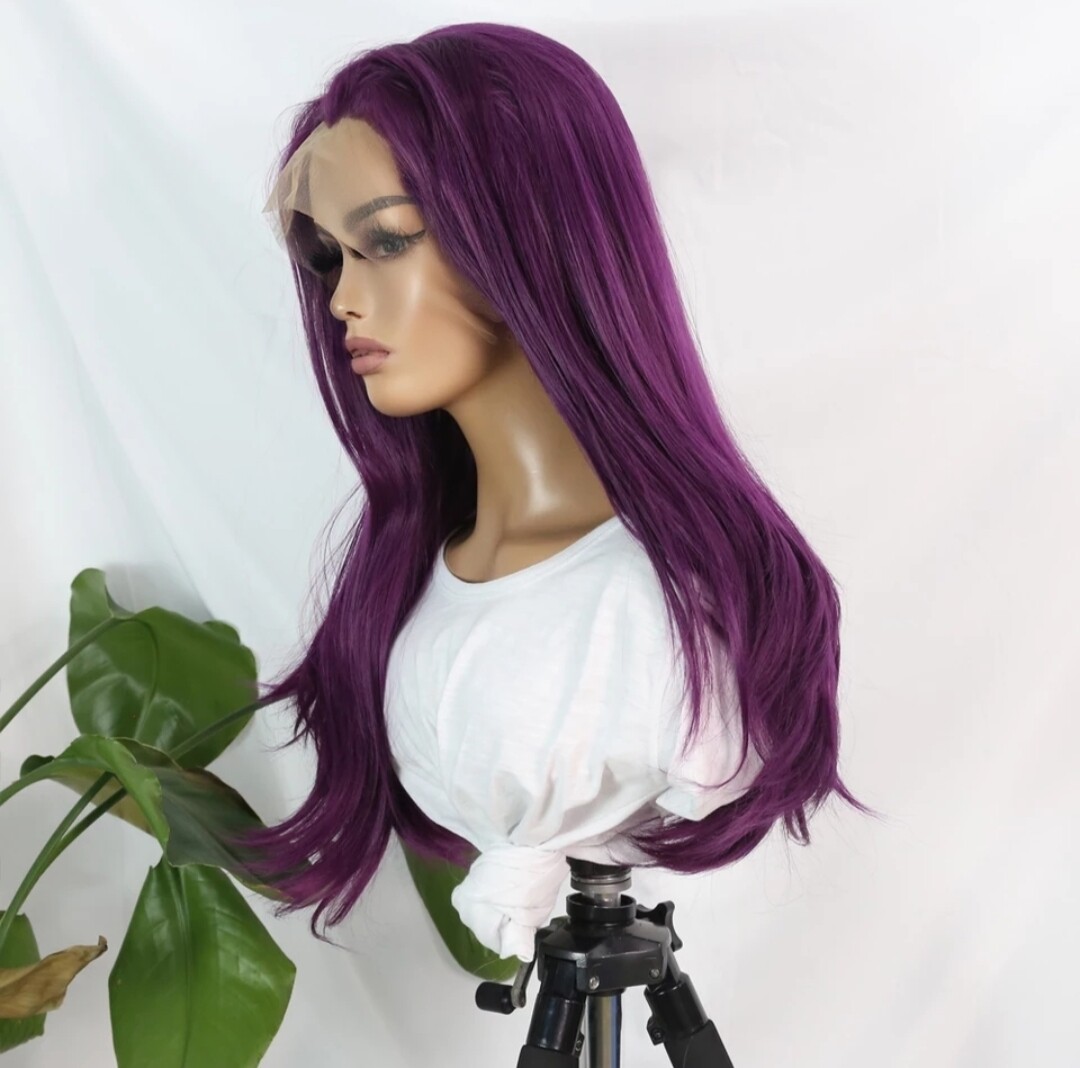 Cosplay Wig | Bright Purple Free Part Lace Front