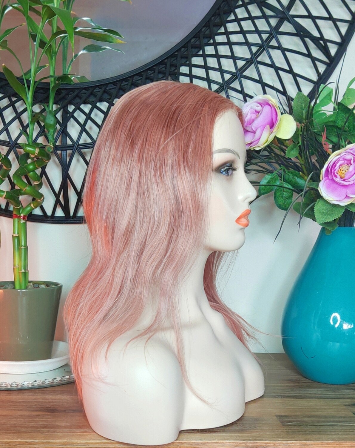 Charmaine Wig | Soft Pink Human Hair Lace Front 