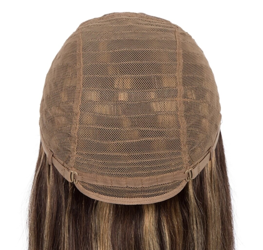 Kaela Wig | Dark Blonde with Streaks Human Hair