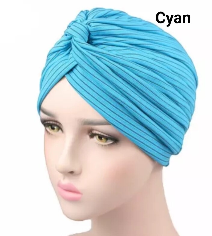 GATHERED KNOT TURBAN