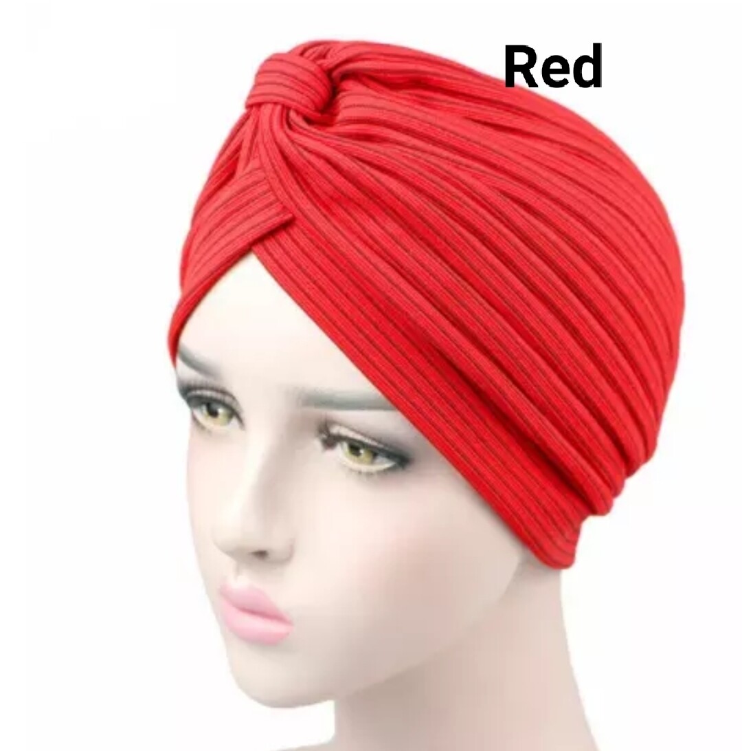 GATHERED KNOT TURBAN