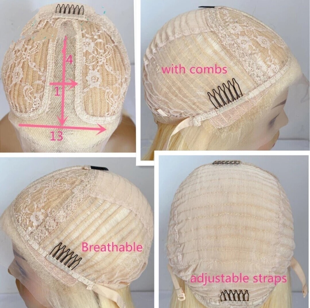 Belinda Wig | Ash Blonde Human Hair Lace Front 