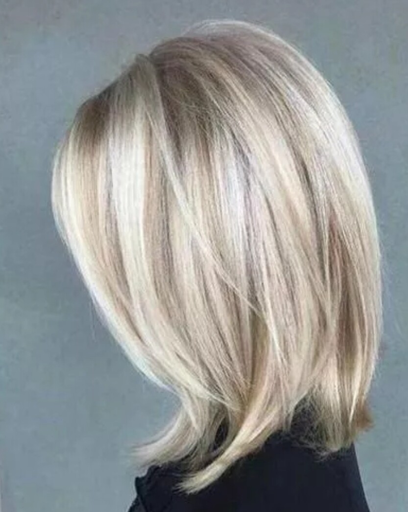 Kelly Wig | Ash Blonde Ombre Human Hair Lace Front 