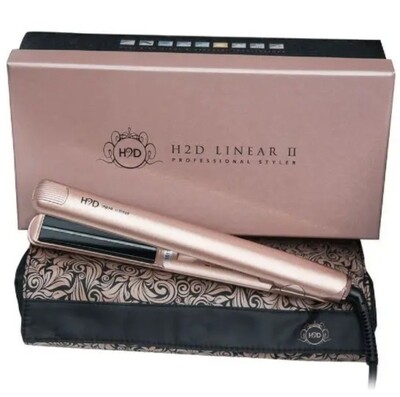H2D Linear II Professional Hair Straightener in Rose Gold (Limited Edition) & Gloss Black