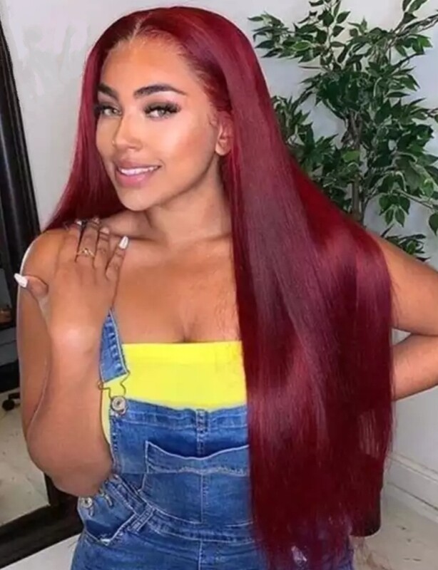 Katherine Wig | Burgundy Human Hair Lace Front 