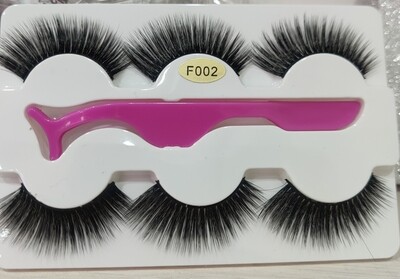 3D-8D Eye Lashes 3 pieces - Thick and Dramatic 