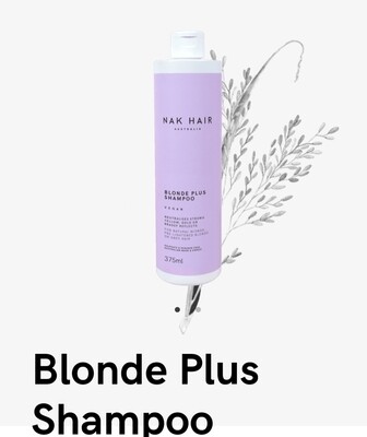 NAK Hair Blonde Plus Shampoo 375mL