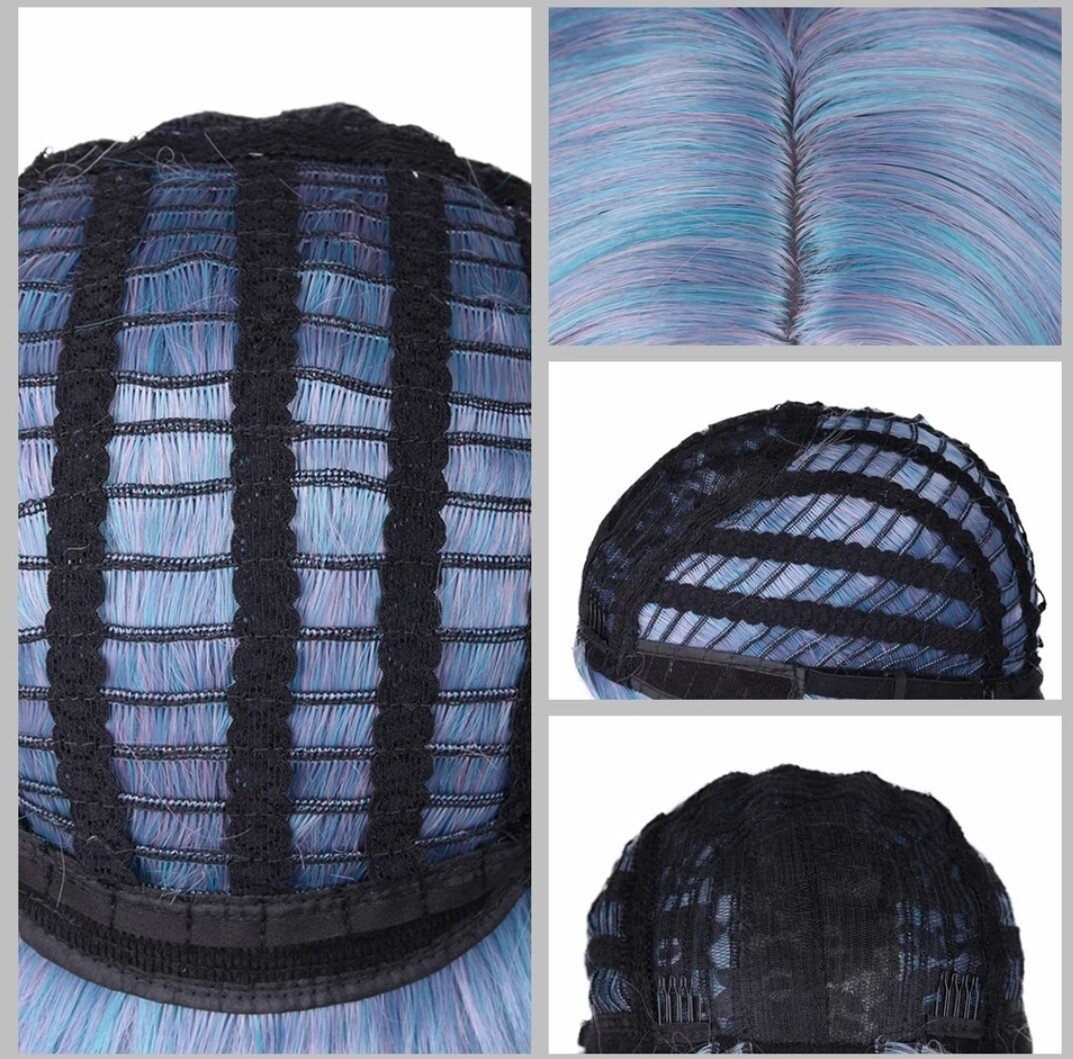 Cosplay Wig | Blue/Green/Grey Mix