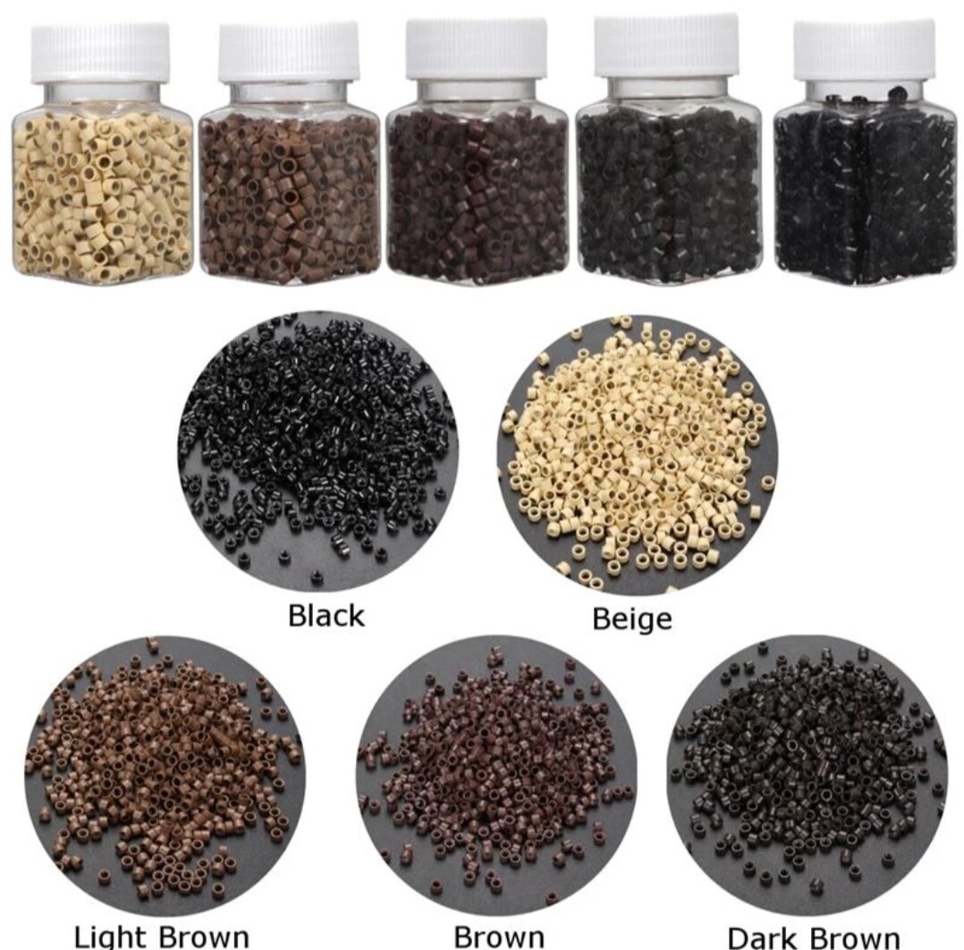 HAIR EXTENSION SILICONE LINED MICRO BEADS 500PC PACK