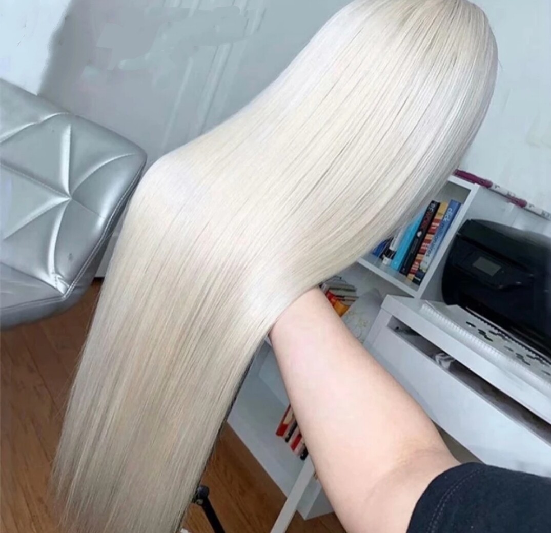 Daphne Wig | Platinum Blonde Human Hair Lace Front 