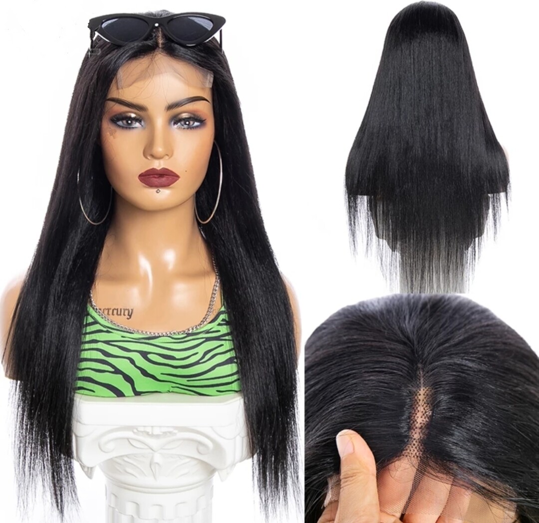 Yelena - Wig - Natural Black Remy Hair Blend Lace Front 