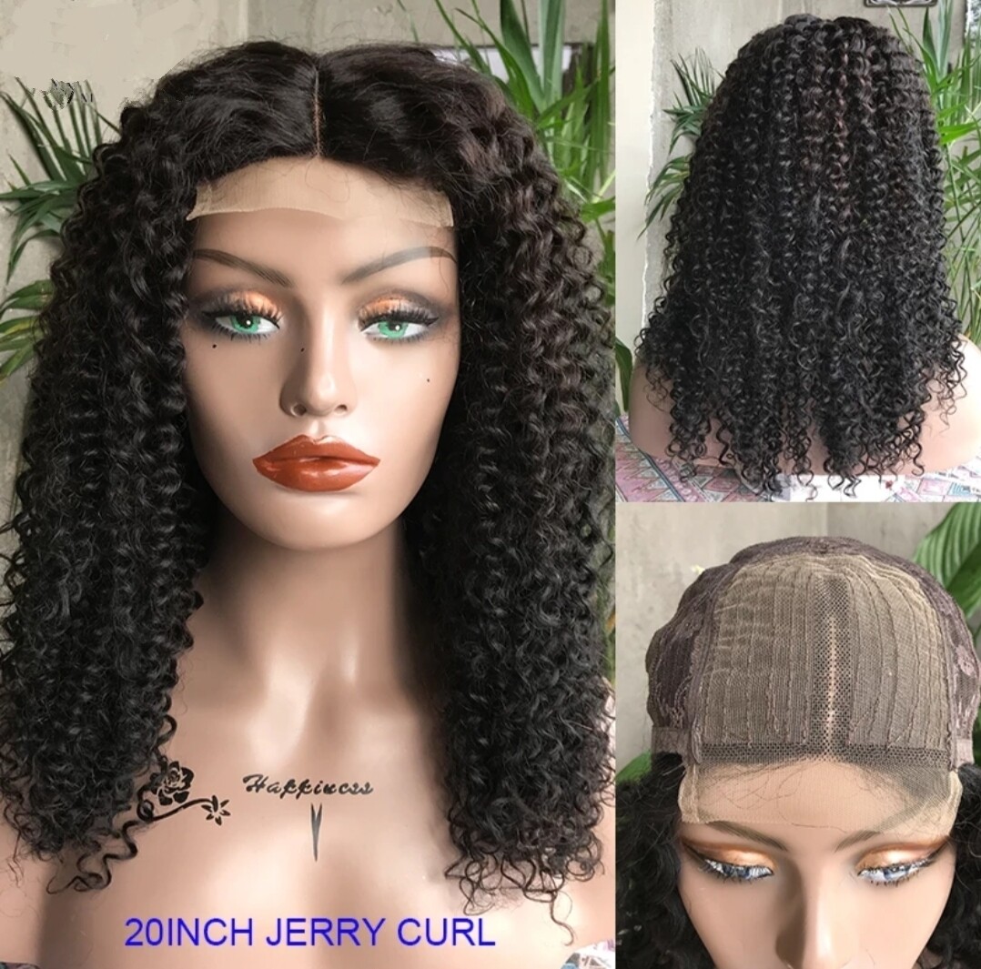 Sally Wig | Jet Black Human Hair Blend Lace Front 