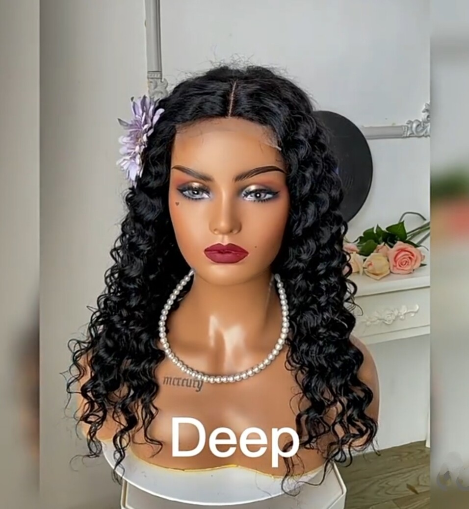 Mary Wig | Jet Black Human Hair Blend Lace Front 