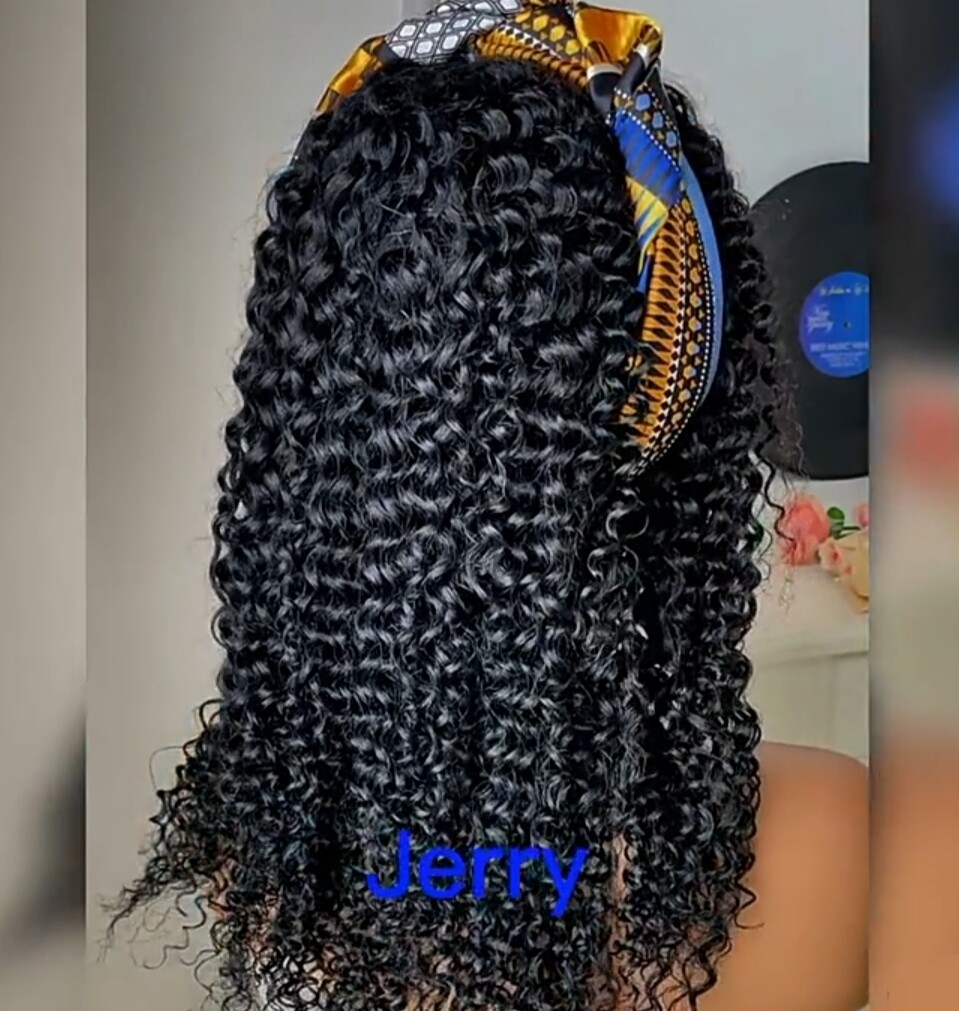 Sally Wig | Jet Black Human Hair Blend Lace Front 