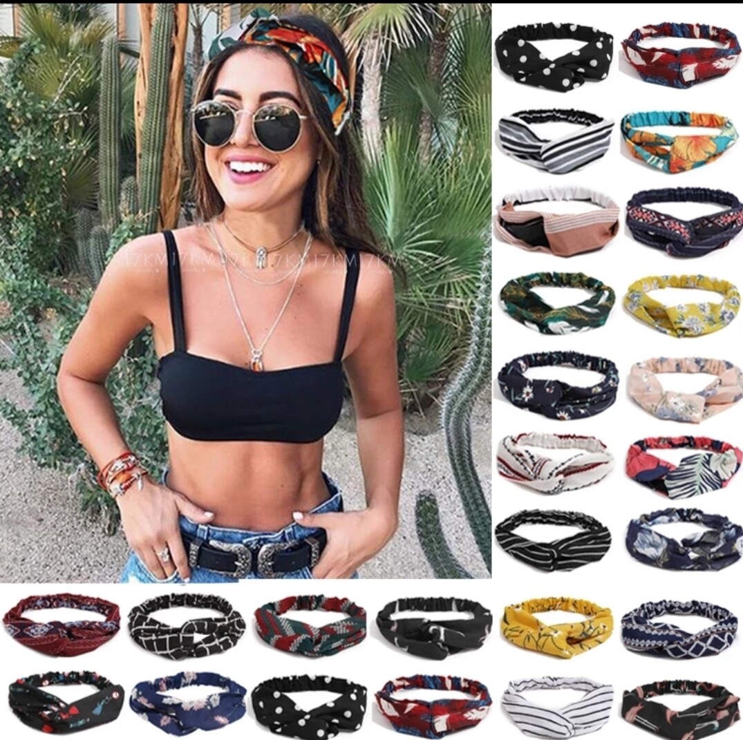 TWIST CHIFFON ELASTIC HEADBAND