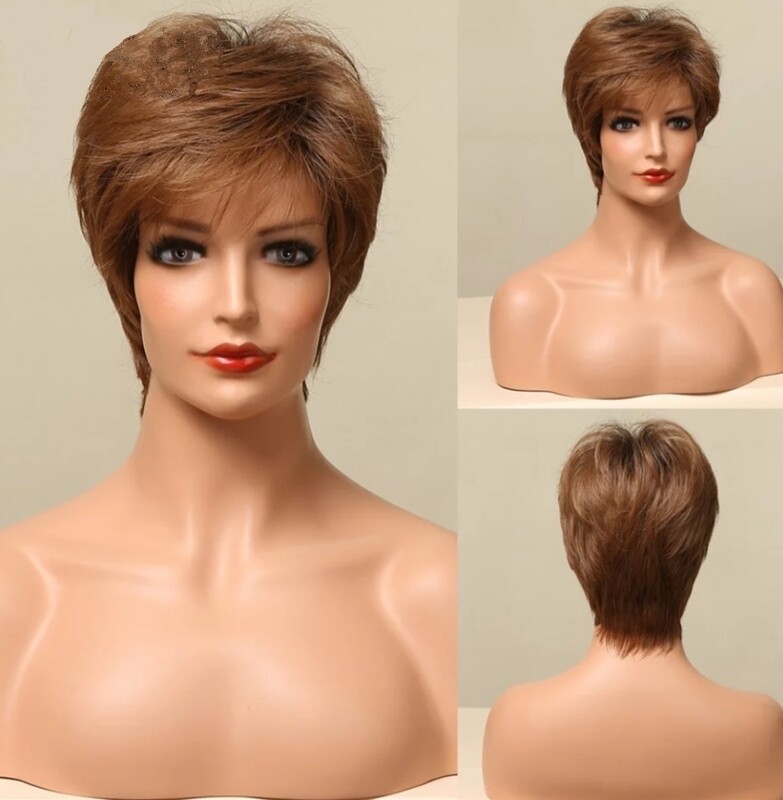 Ella Wig | Light Auburn Human Hair Blend