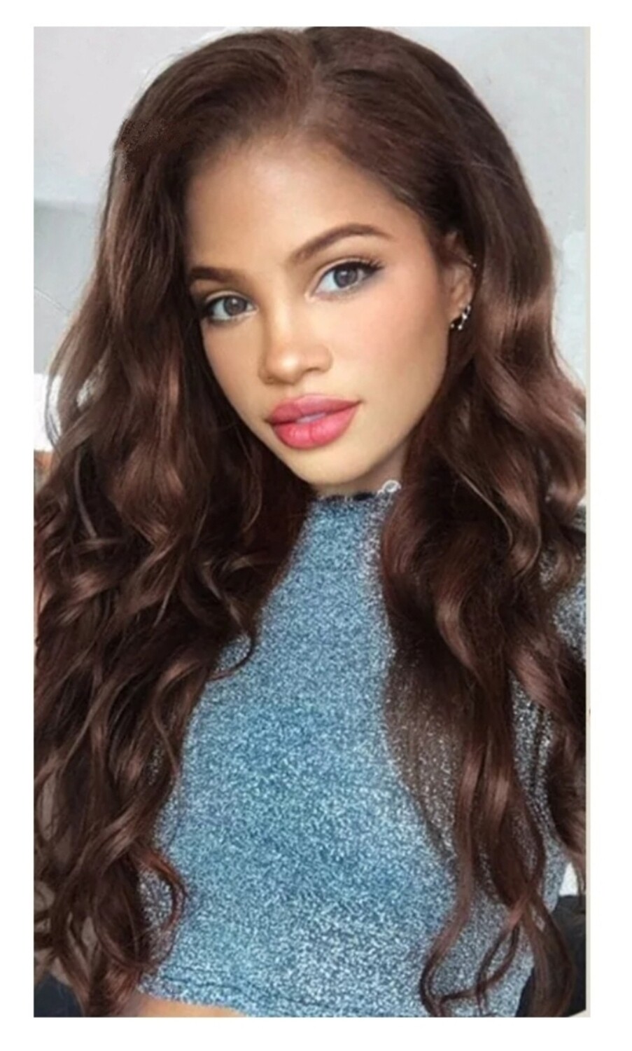 Arya - Wig - Medium Brown Remy Hair Lace Front 
