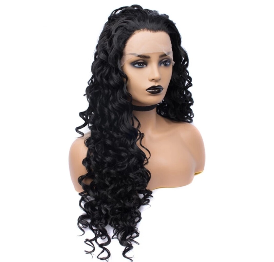 Natural Black Tight Curl Lace Front