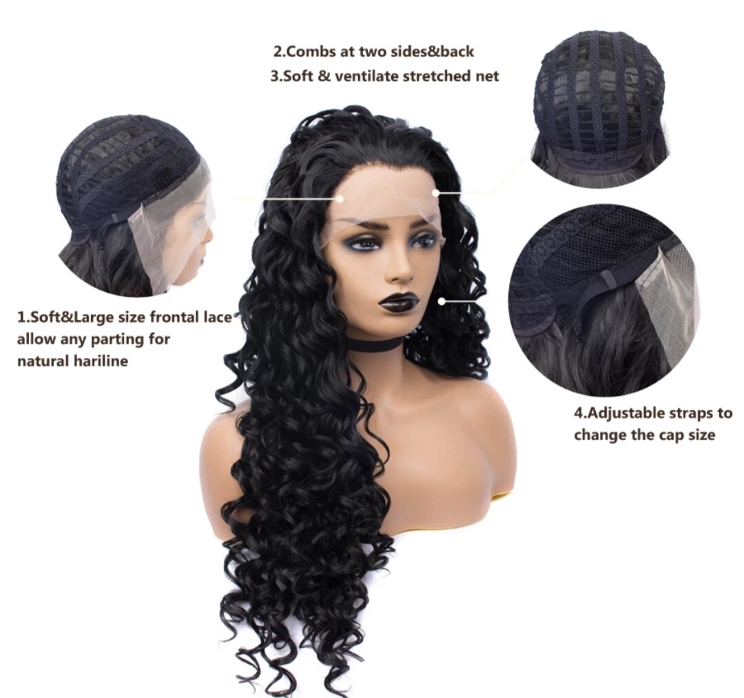 Maggie Wig | Natural Black Free Part Lace Front